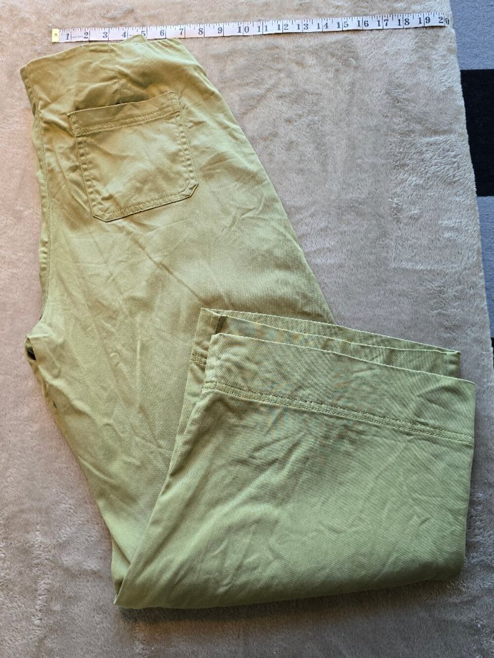 Joie "Shea" Lyocell Blend Wide Leg Crop Pants - Sage Olive Green - Size 12